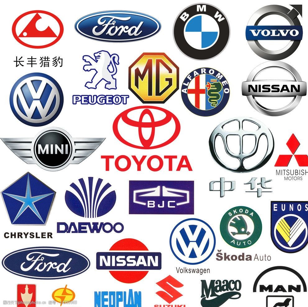汽车标志大全 全球知名品牌商标鉴赏与解读